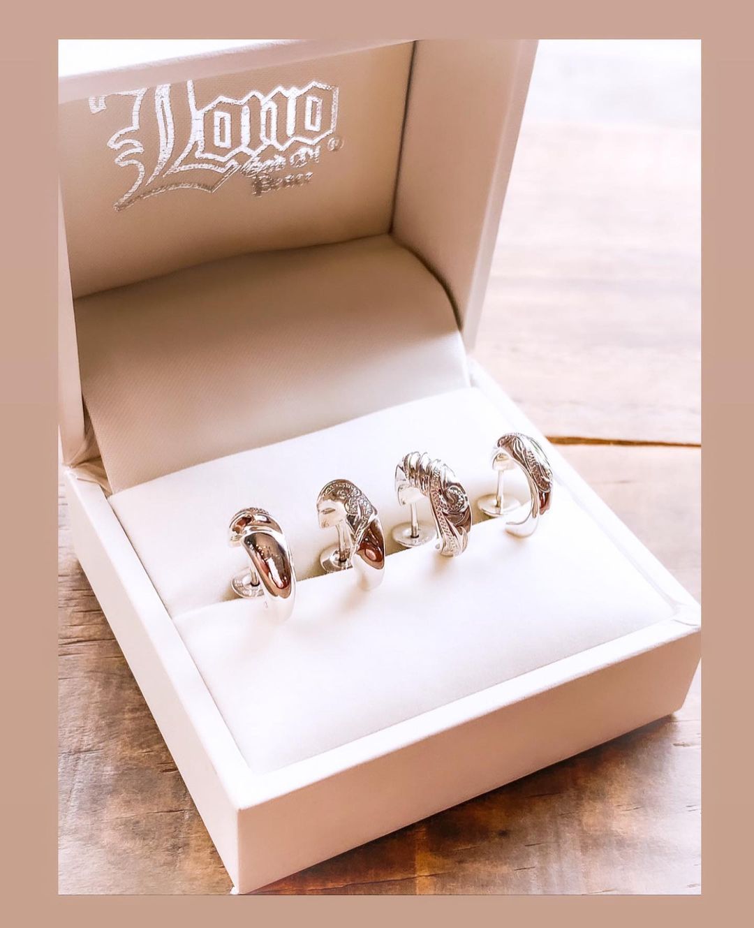 14K PG ハワイアンジュエリー　Lono フープピアス［片耳］ Pierce & Earring | Lono | 千葉県成田市のハワイアンジュエリー